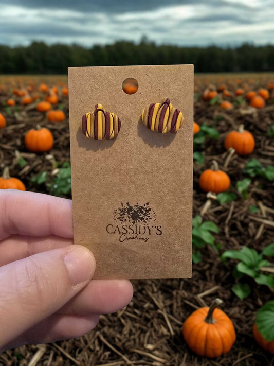 Pumpkin Studs Striped