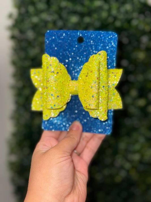 Neon Yellow Faux Leather