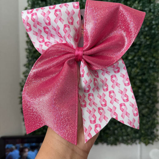Pink out Boxed cheer bow
