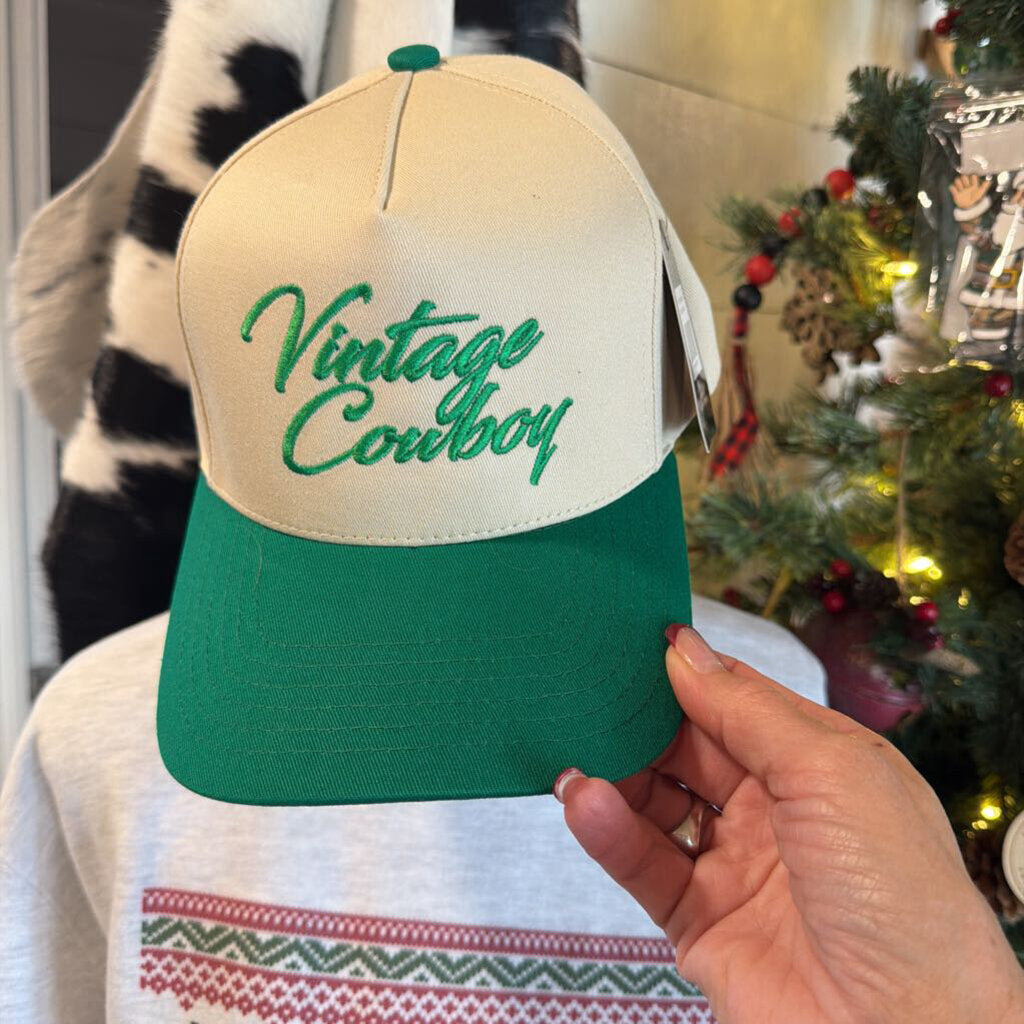 Vintage Cowboy Trucker Hat