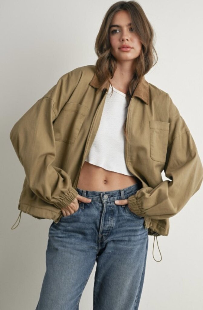 Corduroy Collar Barn Coat