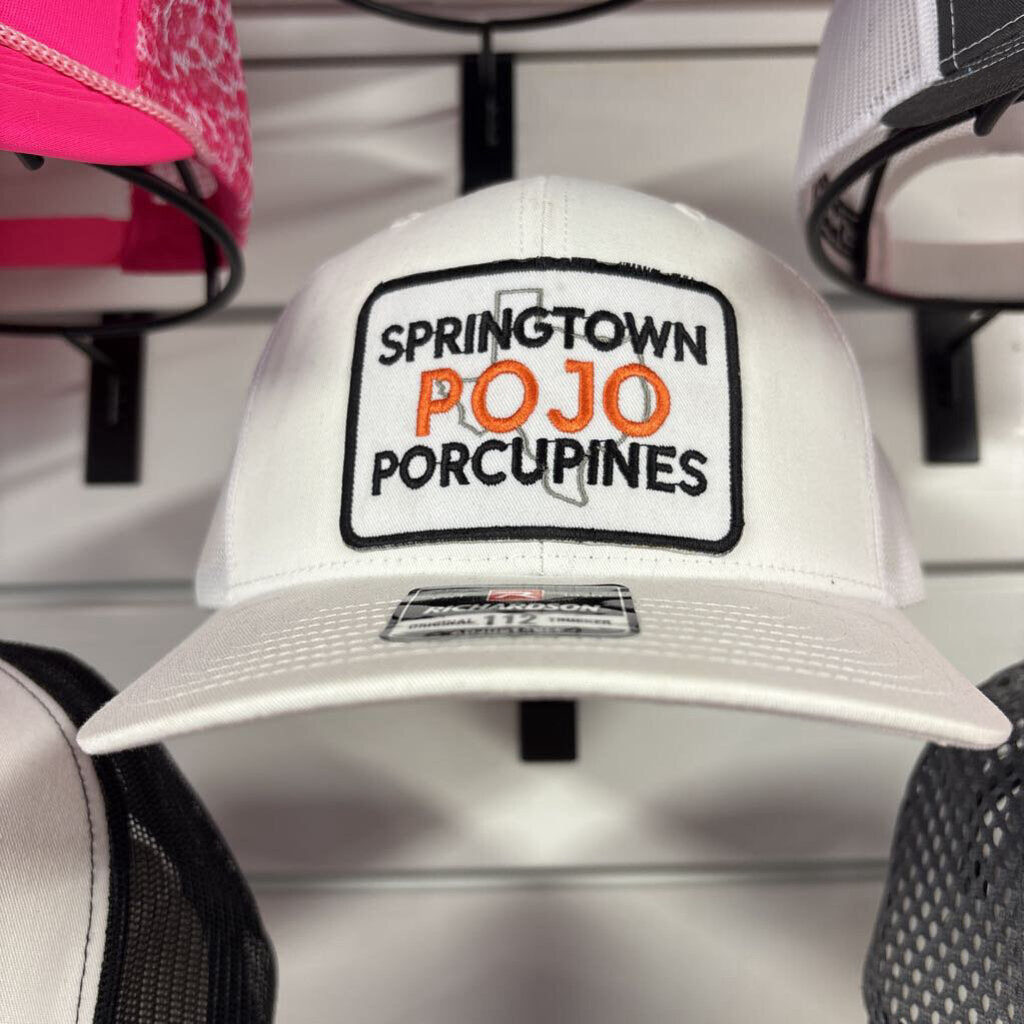 Richardson 112 White with Texas Springtown pojo patch