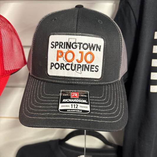 Richardson 112 black and gray w Springtown POJO Texas patch