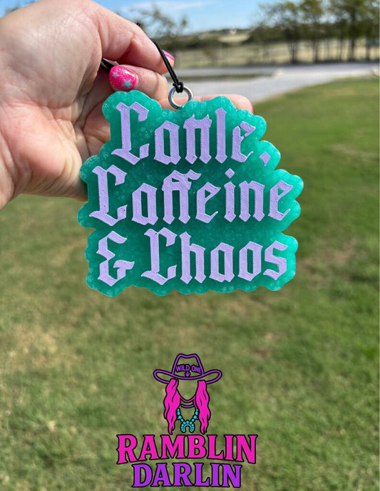 Cattle, Caffeine, & Chaos Freshie in Gummie Bear Slushie Scent