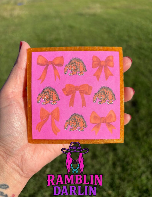 Porcupine Square Freshie in Leather Scent