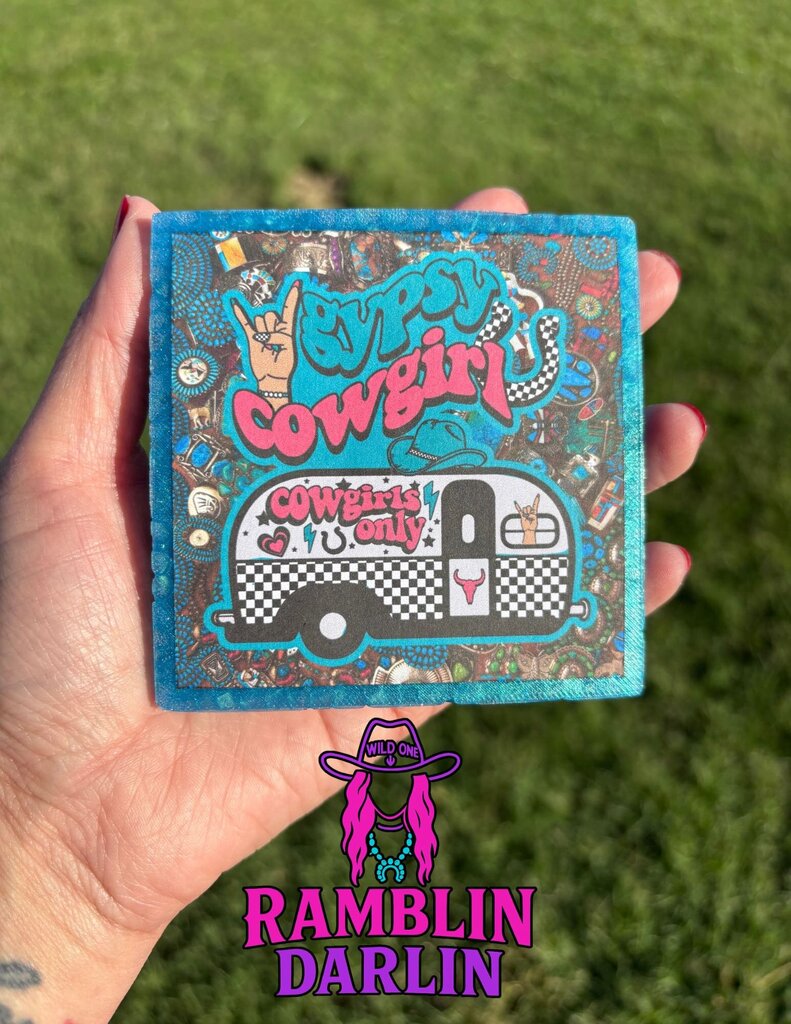 Gypsy Cowgirl Square Freshie in Leather & Lace Scent