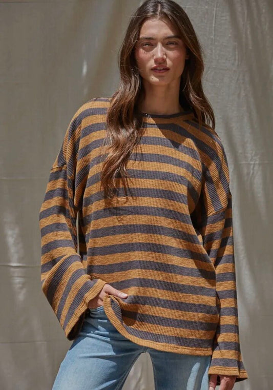 Fall Vibes Striped Top