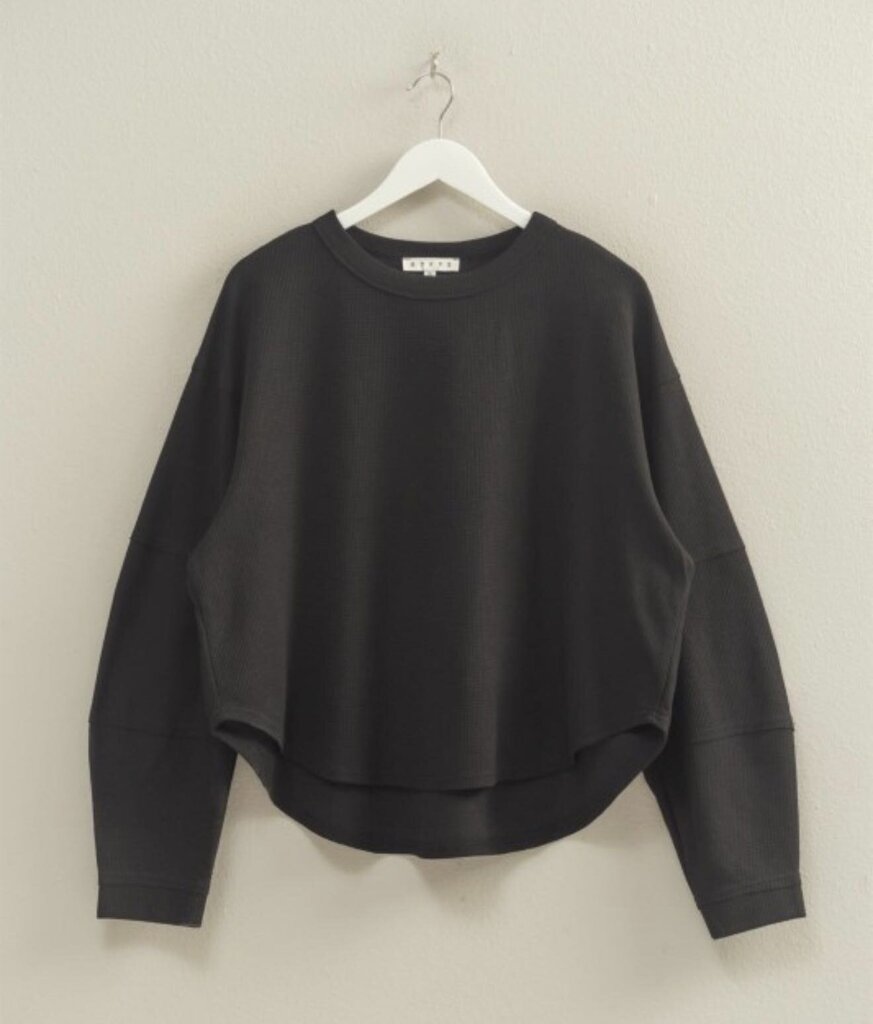 Cropped Distressed Edging Top