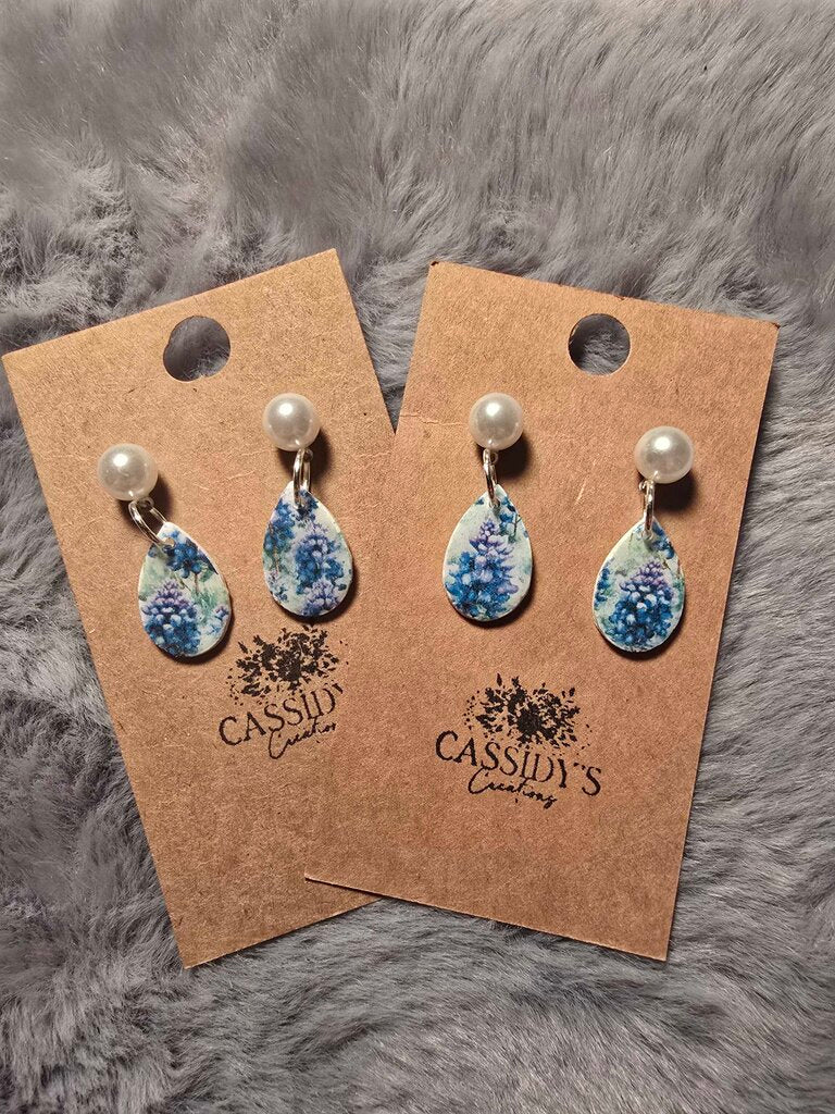 Bluebonnet Pearl Dangles