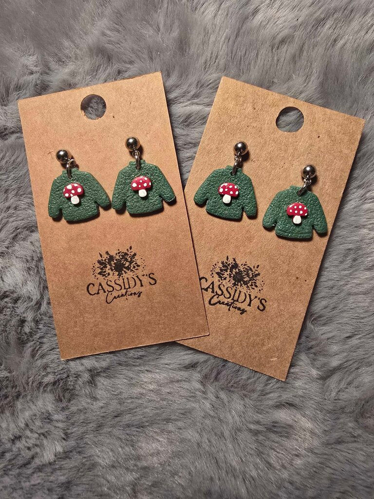 Mushroom Shirt Dangles