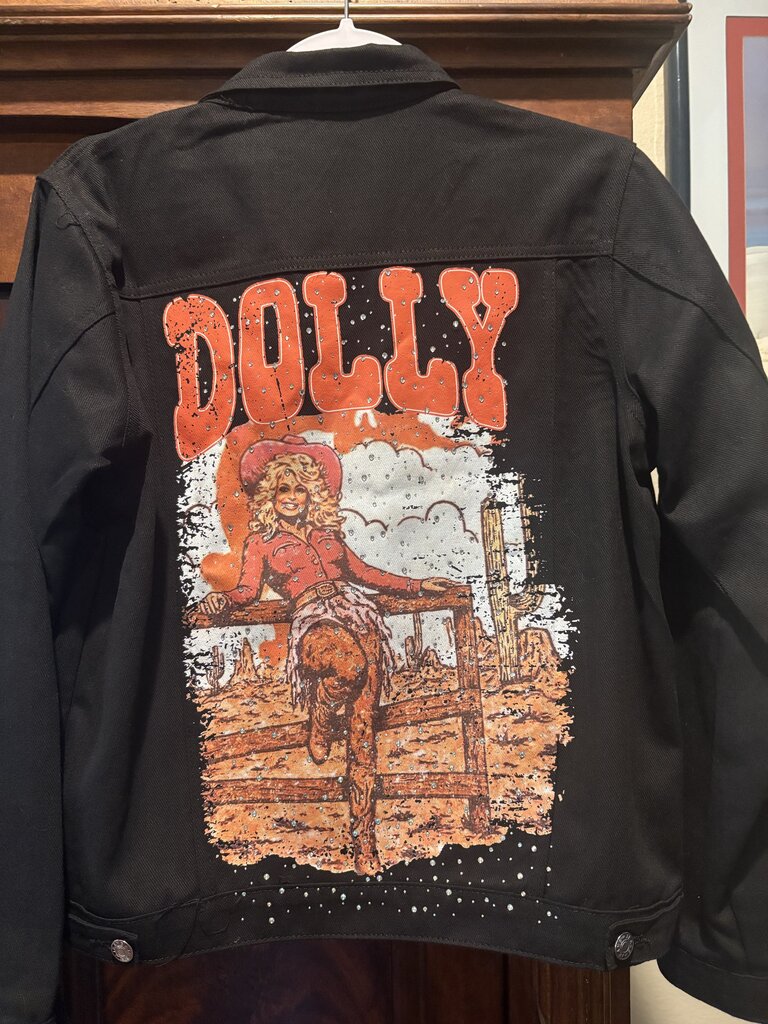 Jacket, Denim Blk "vintage Dolly"