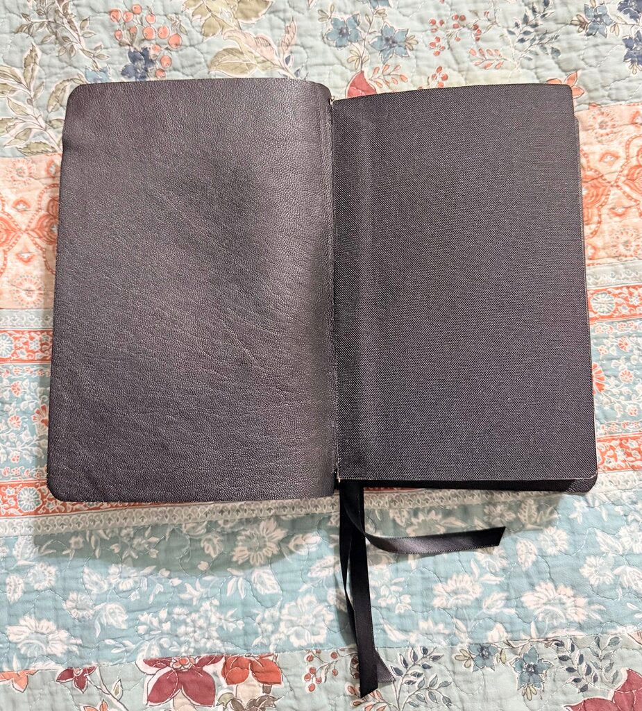 Cape Buffalo Bible Rebind with Nail Cross & Crown Thomas Nelson Single Column KJV