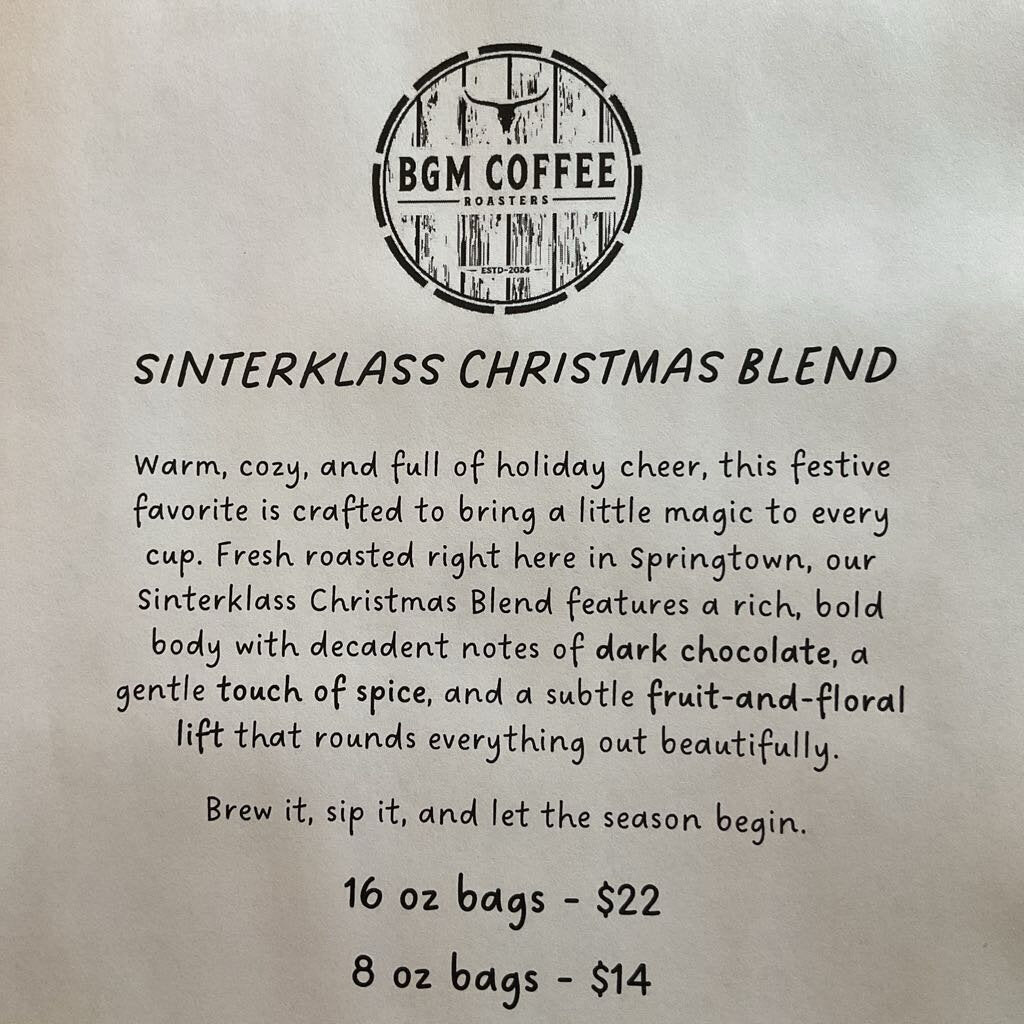 Sinterklass Christmas Blend - 8 oz Whole Bean