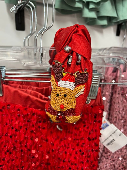 HEADBAND RED REINDEER