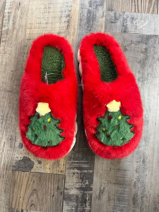 CHRISTMAS TREE SLIPPER-1 BK