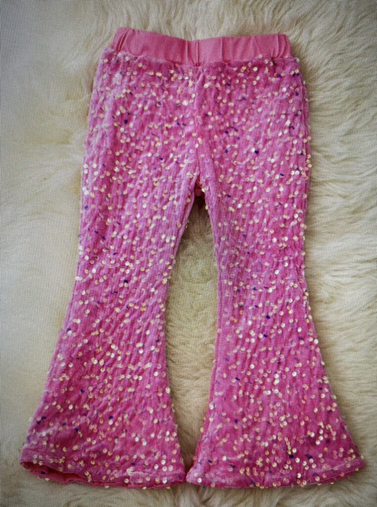 SEQUIN PANTS-PINK-5/6