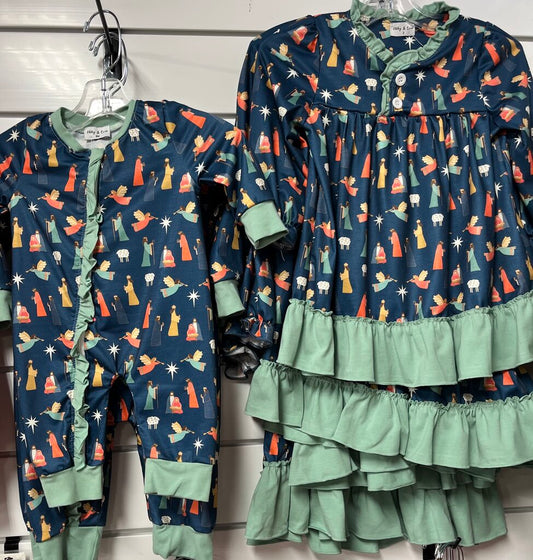 NAVY NATIVITY GOWN-8