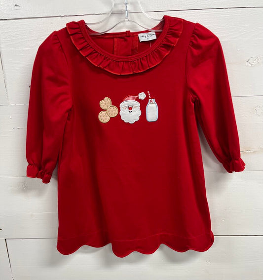 RED SANTA BISCUIT DRESS-2