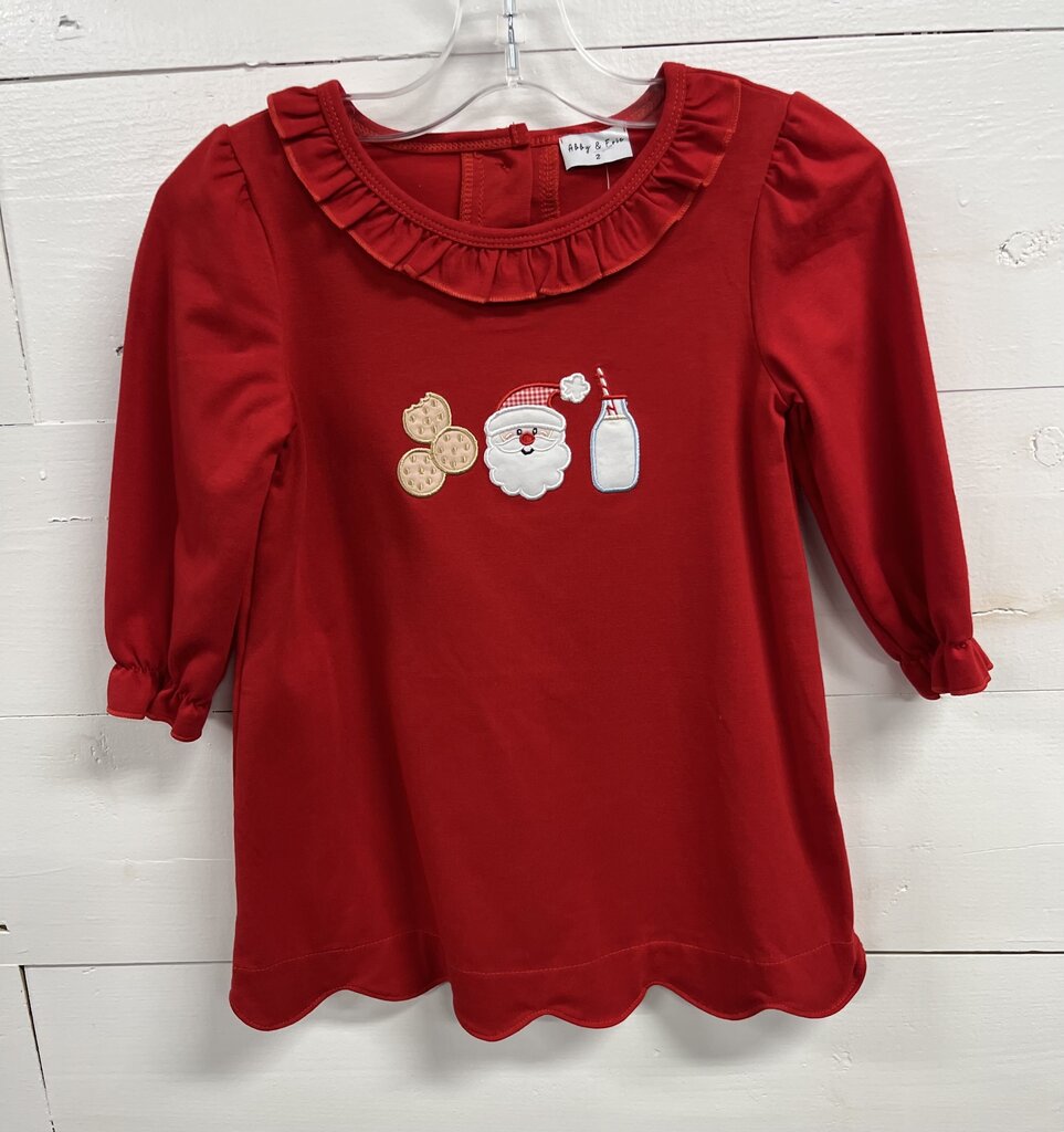 RED SANTA BISCUIT DRESS-6