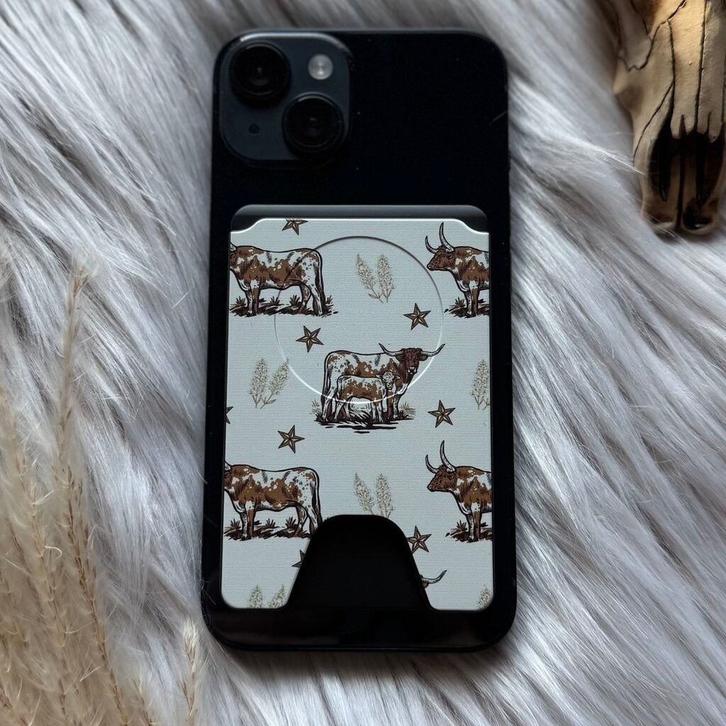 Longhorn Mag Safe Phone Wallet