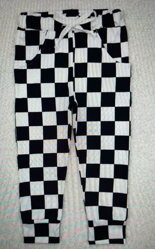 CHECKERED JOGGERS