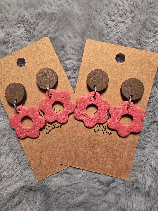 Pink Flower Dangle