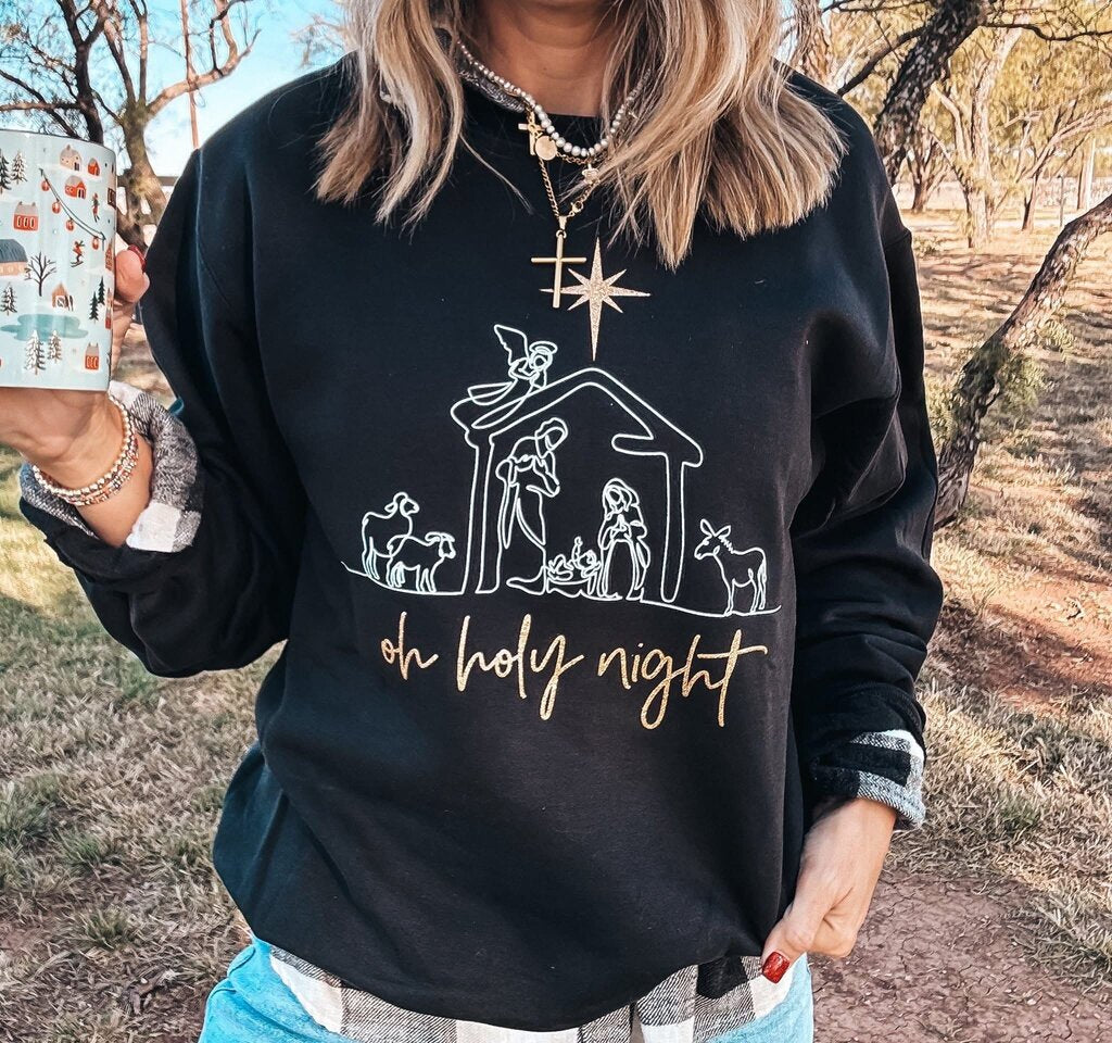 Oh Holy Night Sweatshirt - Small