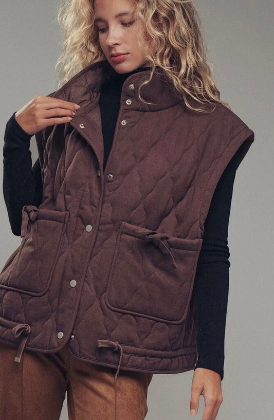 Vintage Washed Quilted Vest