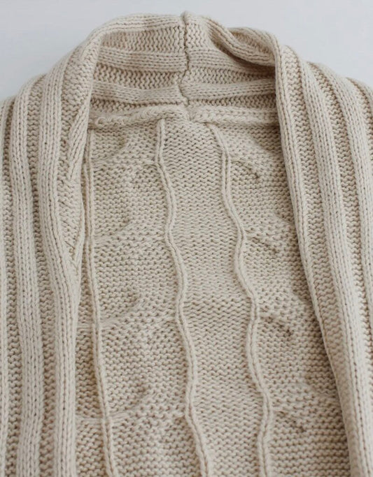 Chunky Knit Long Cardigan
