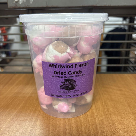 Freeze dried salt water taffy- Neapolitan
