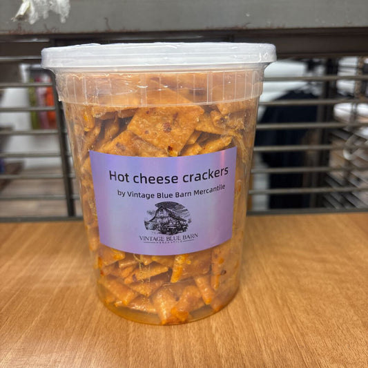Hot cheese crackers