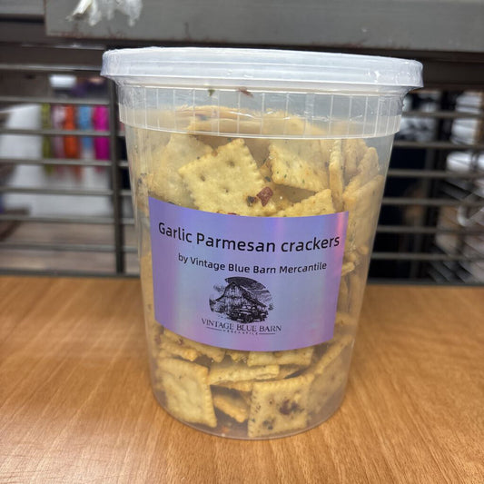 Garlic Parmesan crackers