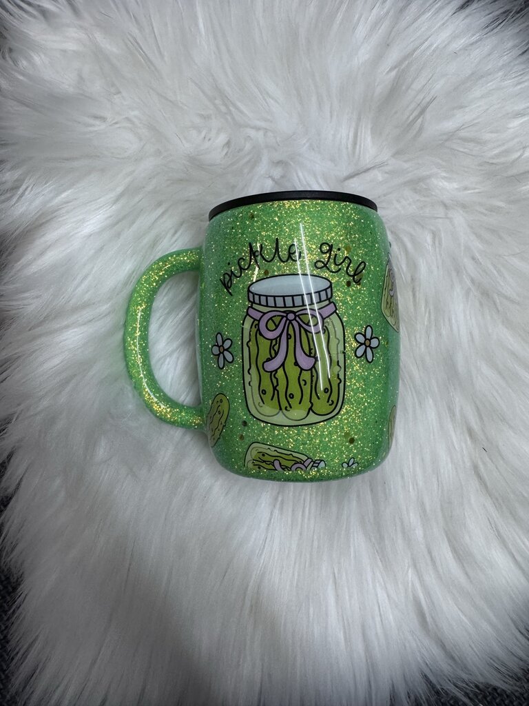 12 OZ COFFEE MUG PICKLE GIRL