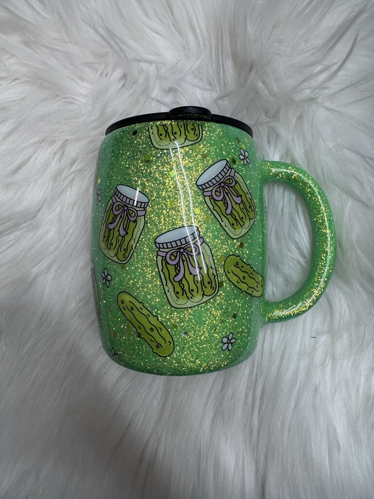 12 OZ COFFEE MUG PICKLE GIRL
