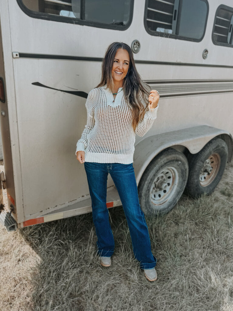 Spring Crochet Half Zip