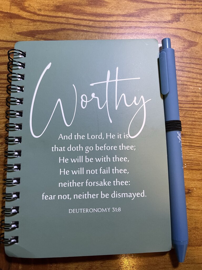 WORTHY JOURNAL WITH PEN