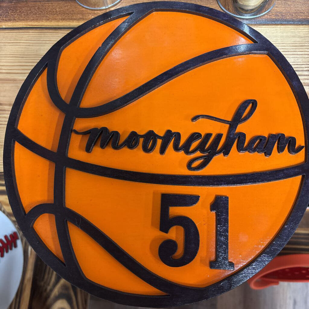 Custom basket ball sign