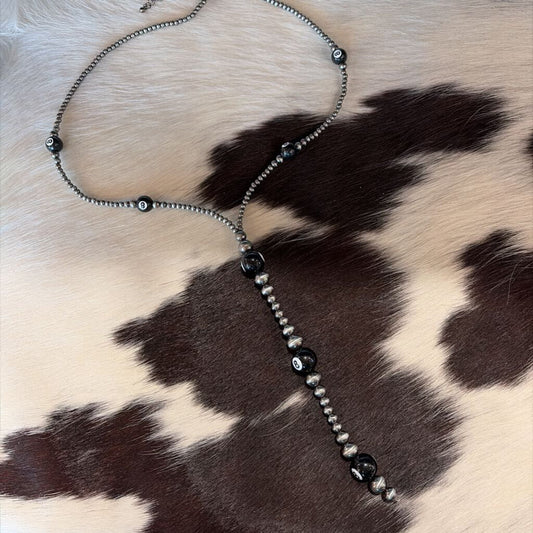 Lariat 8 Ball Necklace