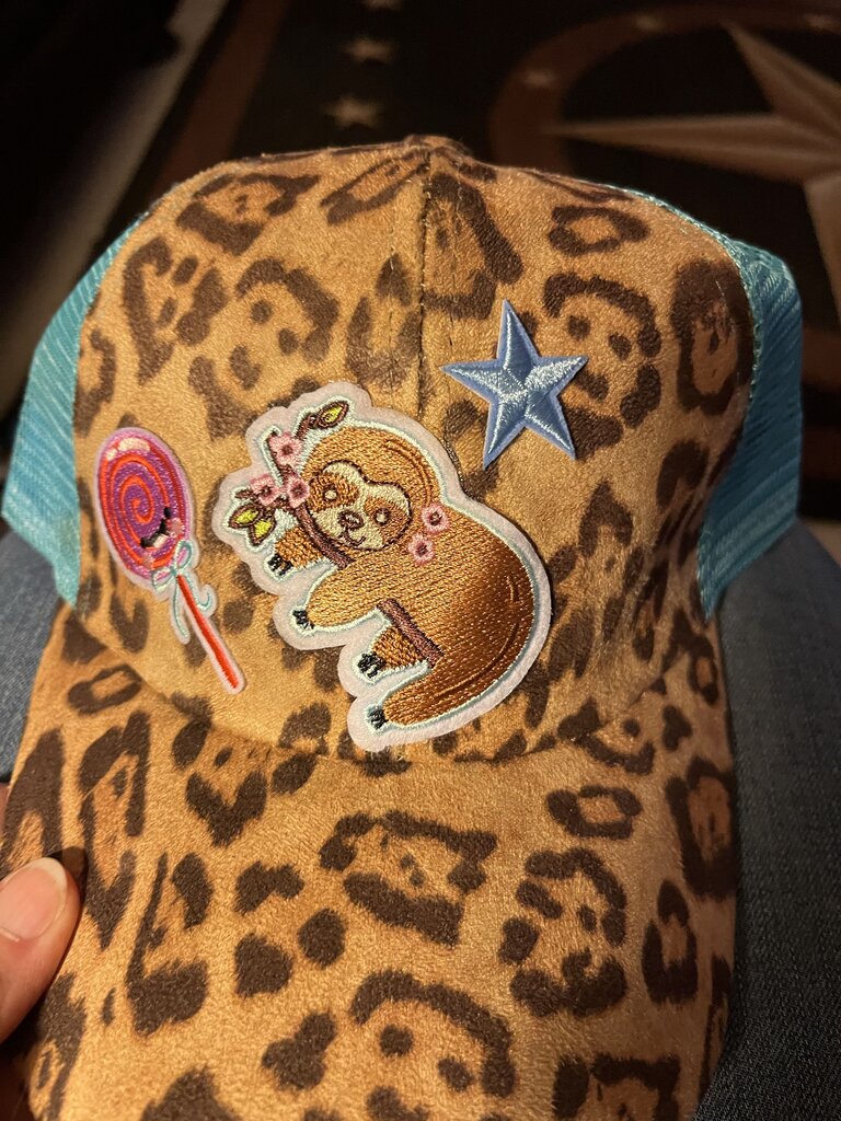 HAT-LEOPARD /AQUA SLOTH
