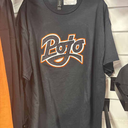 Pojo glitter applique black Gildan 2xl
