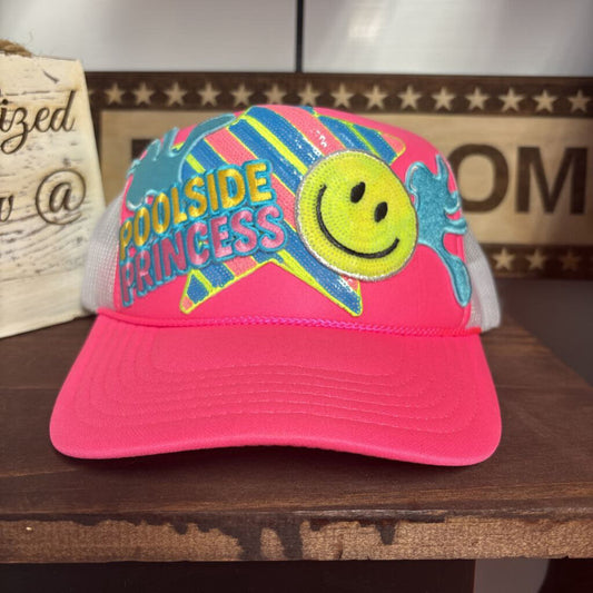 Hot pink OTTO pool hat