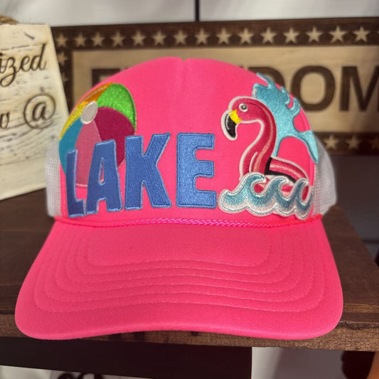Hot pink OTTO lake hat