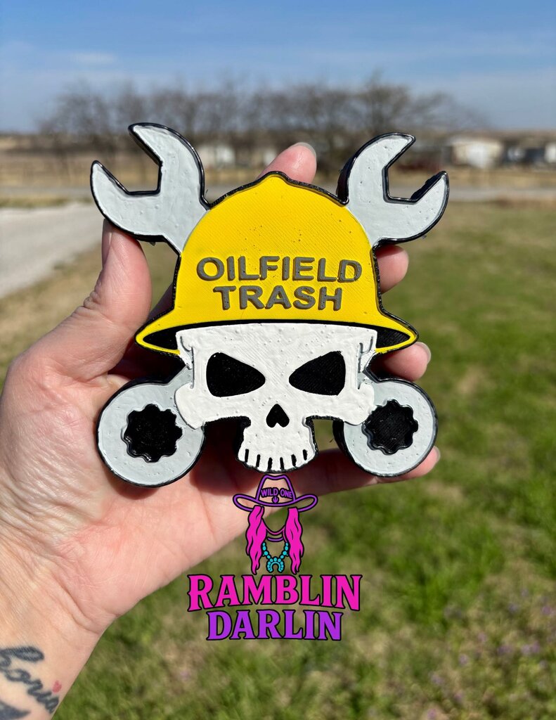 Oilfield Trash Skull Freshie in Bad Boy Type Scent