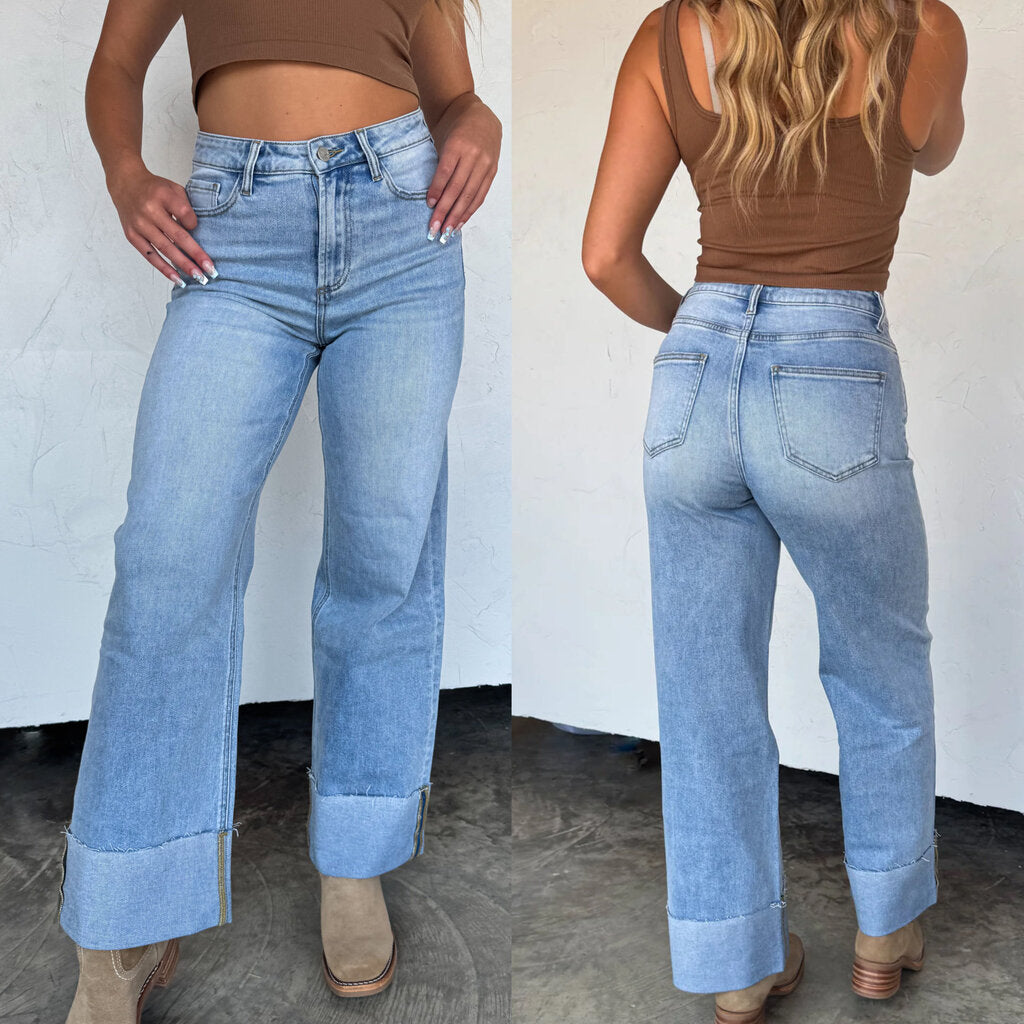 Leni Wide Cuff Jean