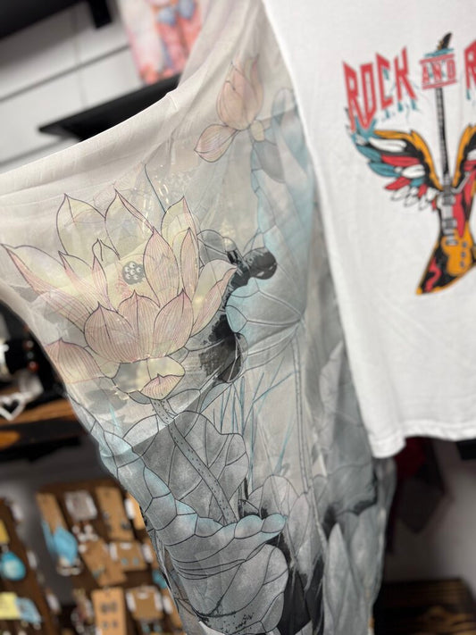 Shirt, Vintage Boho Rock N Roll