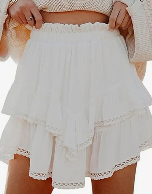 Ruffle Mini Skirt
