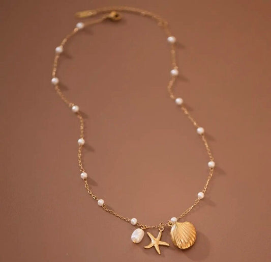 Beachy Pearl Necklace