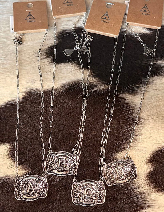 Buckle Necklace Silver