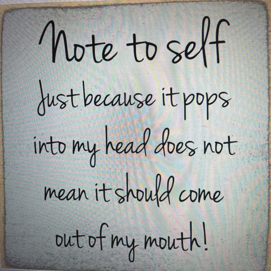 BLOCK-POPS IN HEAD,NOT OUT OF MOUTH