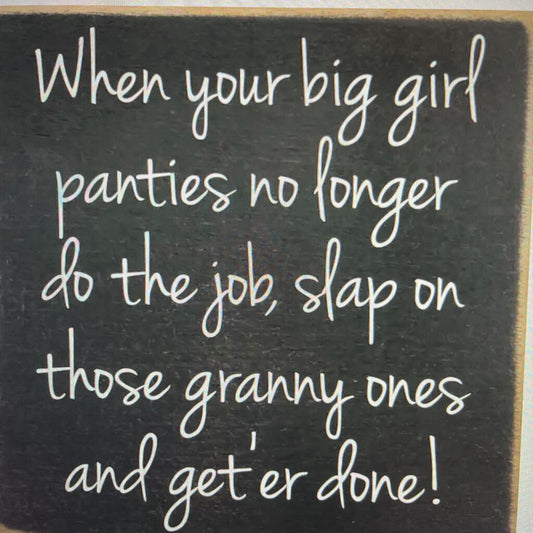 BLOCK-BIG GIRL PANTIES,GRANNIE ONES